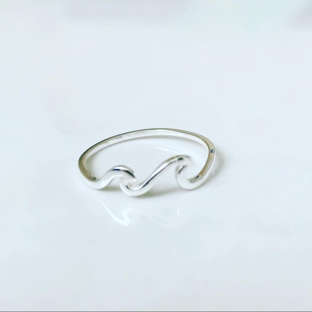 Two waves ring 925 sterling silver - Picture 2 of 3